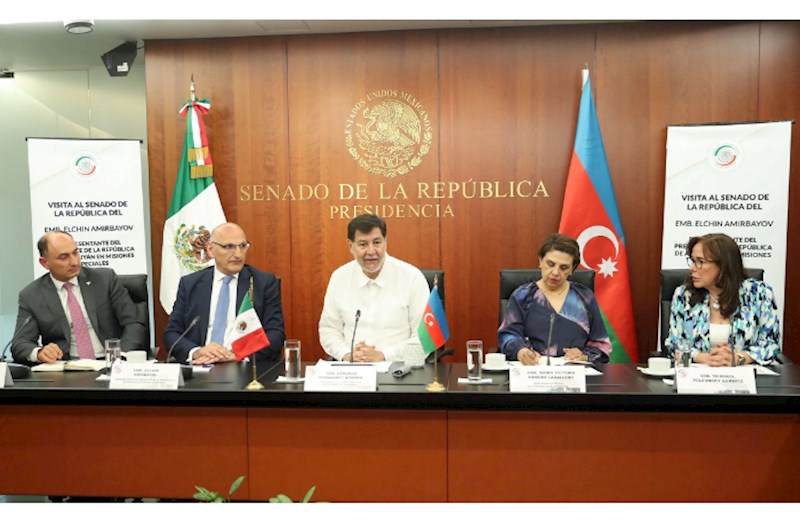 Elçin Əmirbəyov Meksika Senatında görüş keçirdi — VİDEO