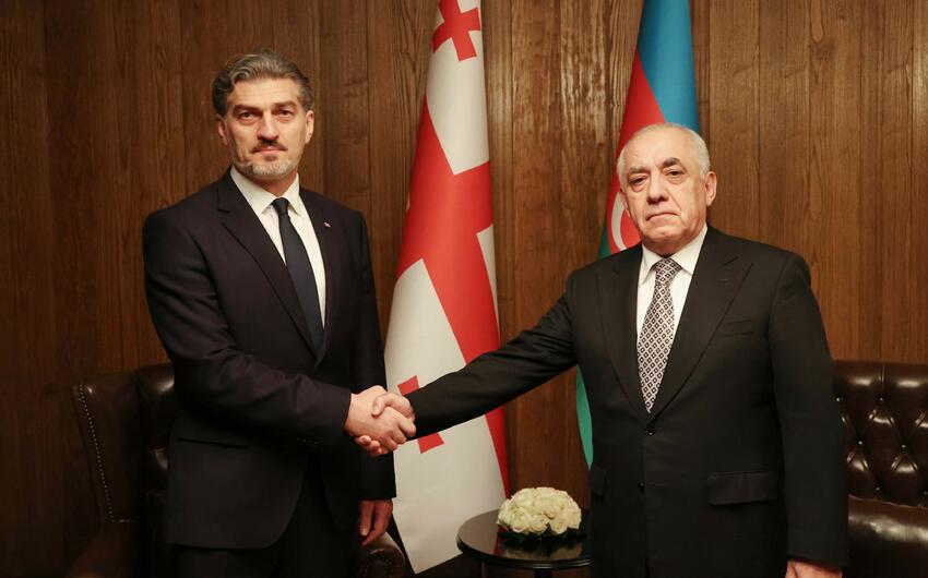 Əli Əsədov Gürcüstan Prezidenti ilə görüşdü - FOTO 1 kavelavili sdov