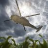 military helicopter render 3d illustration