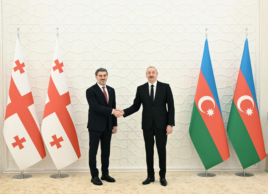 Prezidentlərin təkbətək görüşü oldu - FOTO 1 prez kavelasvili 1