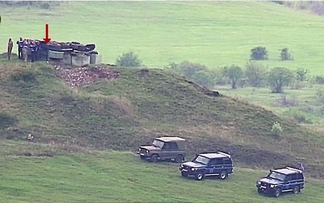 Aİ müşahidəçiləri yenə Qazax sərhədində - VİDEO 1 Aİ müşahidəçiləri yenə Qazax sərhədində - VİDEO