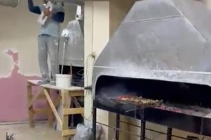 Təmir gedə-gedə kabab bişirdilər: cəzalandırıldılar - FOTOLAR