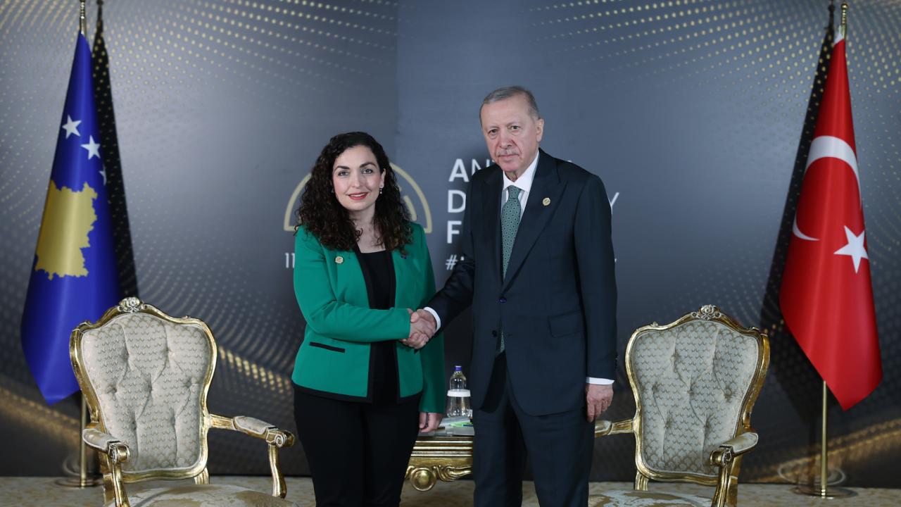 Ərdoğandan həmkarına irad: “Sən də türkcəni gah öyrənirsən, gah da…” - VİDEO 1 vjosa osmani recep tayyip erdoganaa 2350615