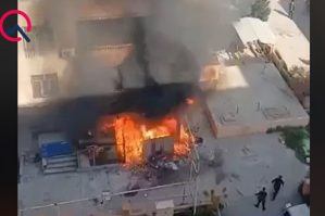 Bakıda yaşayış binasında yanğın - VİDEO