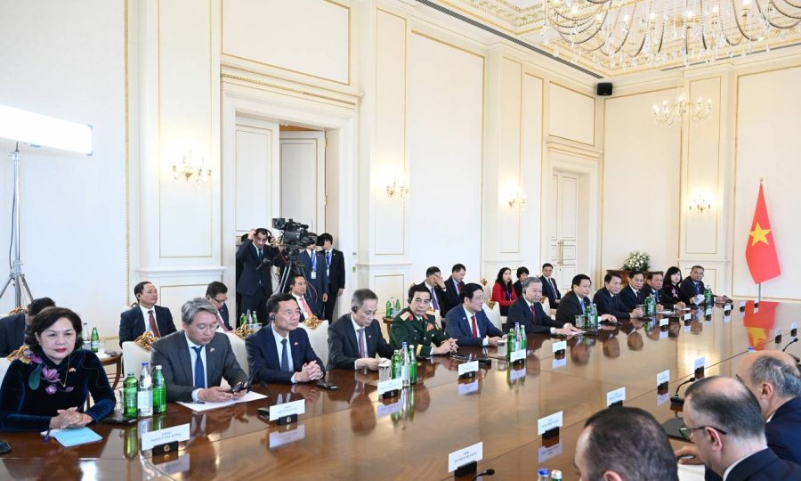 İlham Əliyevin To Lam ilə geniş tərkibdə görüşü başa çatdı - FOTO 4 İlham Əliyevin To Lam ilə geniş tərkibdə görüşü başa çatdı - FOTO