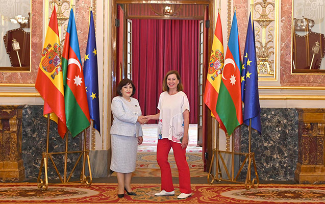 Sahibə Qafarova İspaniya Deputatlar Konqresinin sədri ilə görüşdü - FOTO