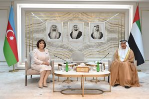 Sahibə Qafarova BƏƏ Federal Milli Şurasının sədri ilə görüşdü