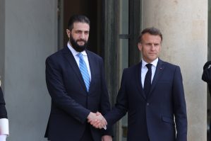 Əl-Şaraa Parisdə Makronla görüşdü