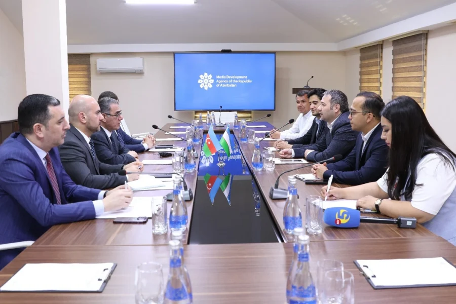 Medianın İnkişafı Agentliyində Özbəkistanın rəsmi şəxsləri ilə görüş keçirildi