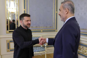 Hakan Fidan Zelenski ilə görüşdü - FOTO