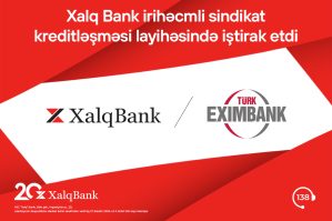 Xalq Bank Türk Eximbankın sindikat kreditləşməsində iştirak etdi