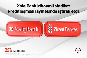 Xalq Bank beynəlxalq maliyyə bazarında növbəti layihədə iştirak etdi
