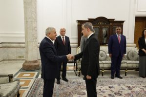 İraq prezidenti Ceyhun Bayramovu qəbul etdi - FOTOLAR