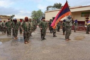 Erməni terrorçular şərti sərhəddə - VİDEO