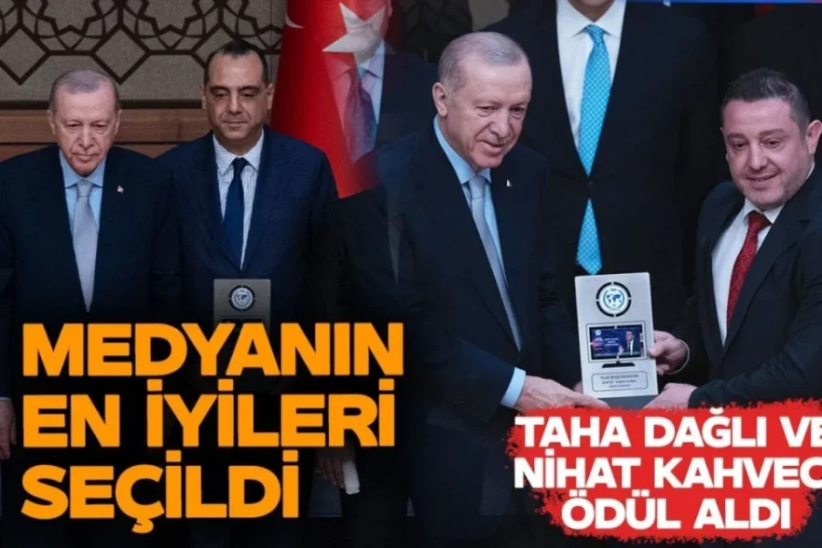 Ərdoğan "Haber Global"a iki mükafat təqdim etdi - VİDEO