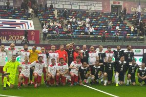 Bakıda əfsanələrin matçı: qalib bəlli oldu - FOTOLAR