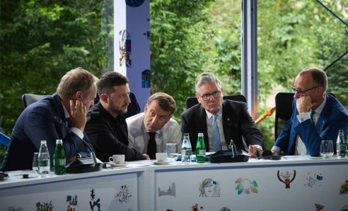 zelenski makron tusk merz starmer