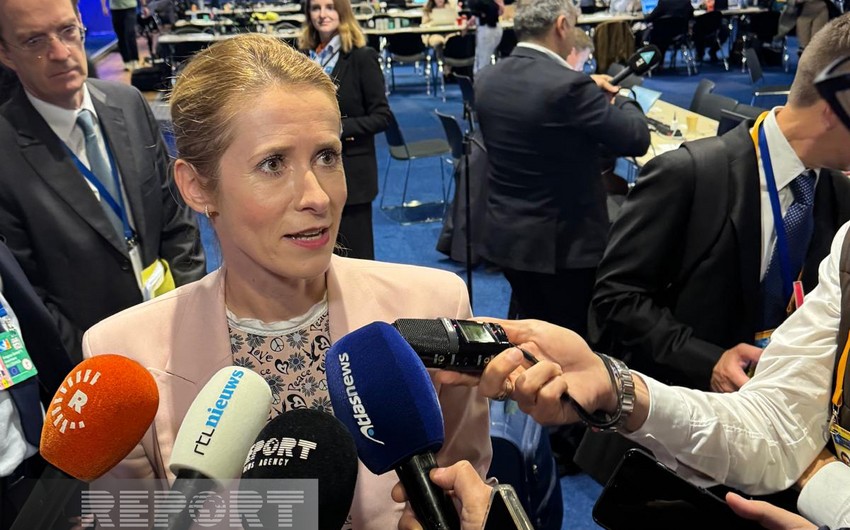 Kaya Kallas Azərbaycana təşəkkür etdi