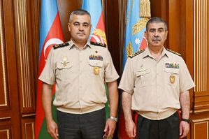 Zakir Həsənov bu gün general olan zabitlərlə görüşdü - FOTOLAR