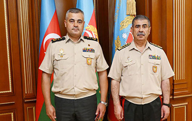 Zakir Həsənov bu gün general olan zabitlərlə görüşdü - FOTOLAR