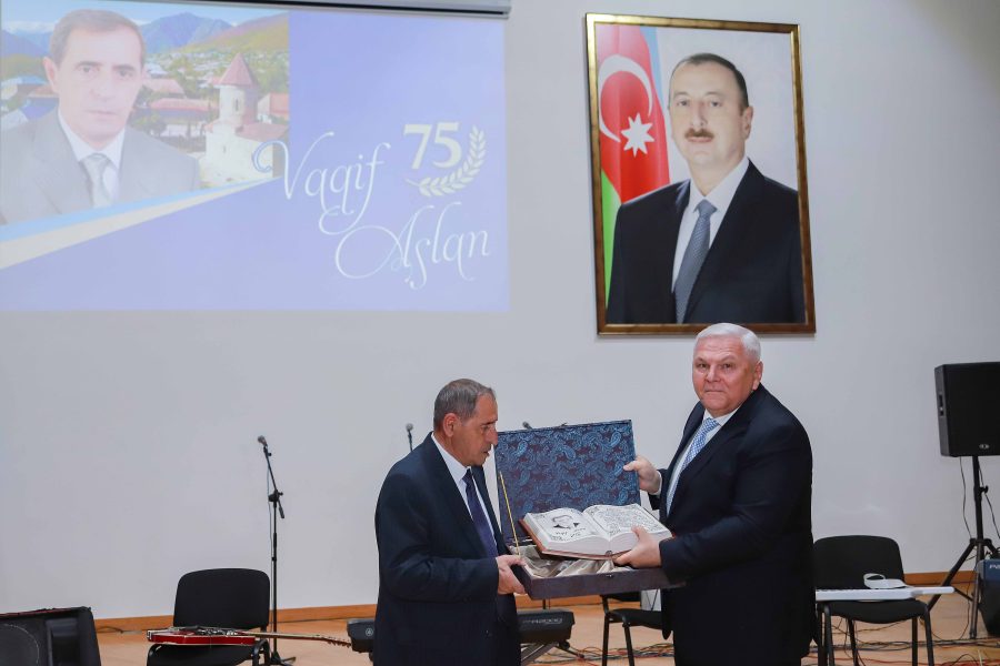 Şəkidə Vaqif Aslanın 75 illik yubileyi keçirildi - Fotolar