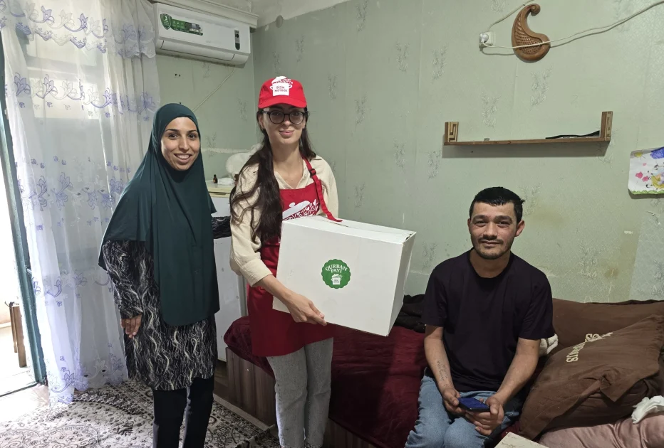 Leyla Əliyevanın təşəbbüsü ilə növbəti qurban payları verildi - FOTOLAR