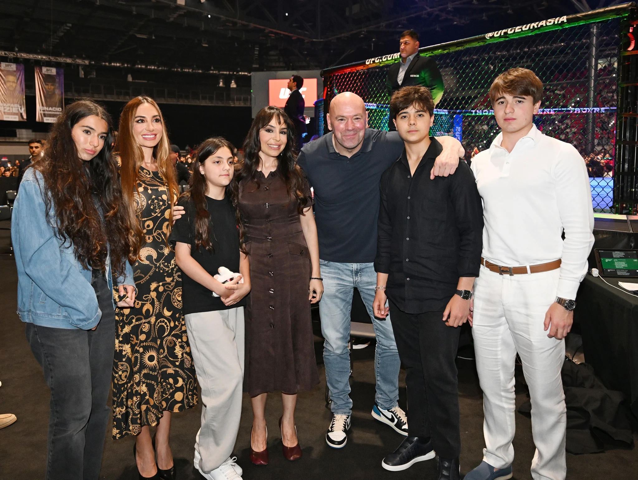 Prezidentin ailə üzvləri də UFC turnirini izlədi - FOTOLAR