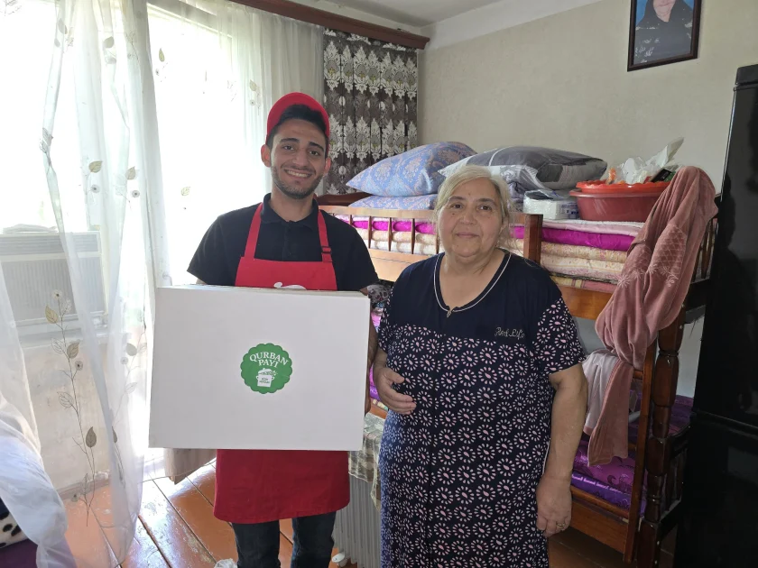 Leyla Əliyevanın təşəbbüsü ilə növbəti qurban payları verildi - FOTOLAR