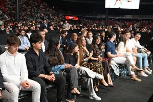 Prezidentin ailə üzvləri də UFC turnirini izlədi - FOTOLAR