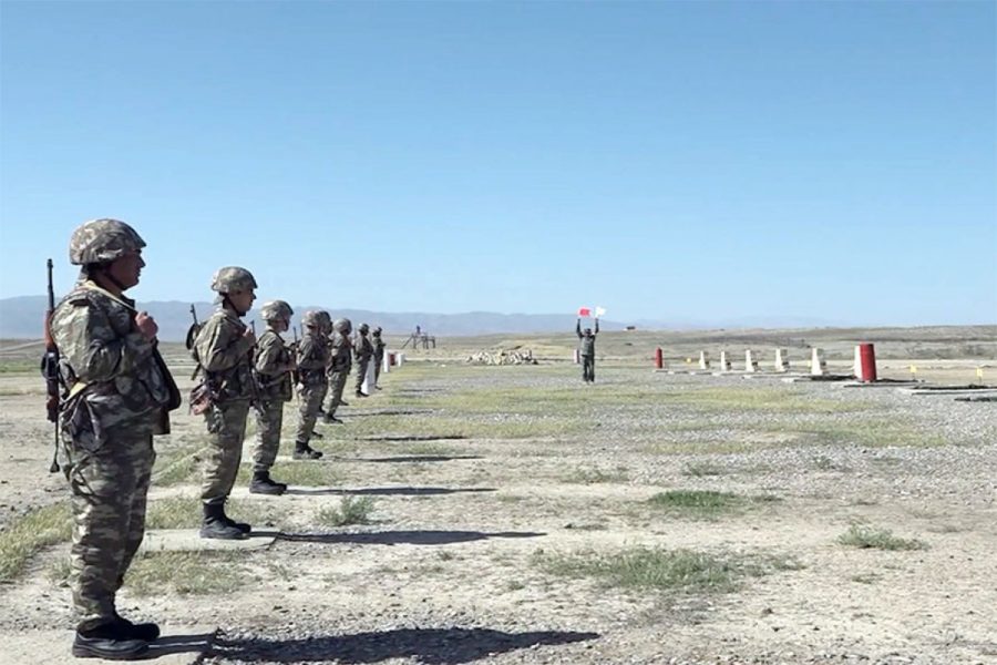 Naxçıvanda hərbi vəzifəlilərlə təlim toplanışı keçirilib - VİDEO