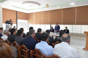 Taleh Qaraşov Xolmili kəndinin sakinlərinin qayğı və problemlərini dinləyib - FOTO