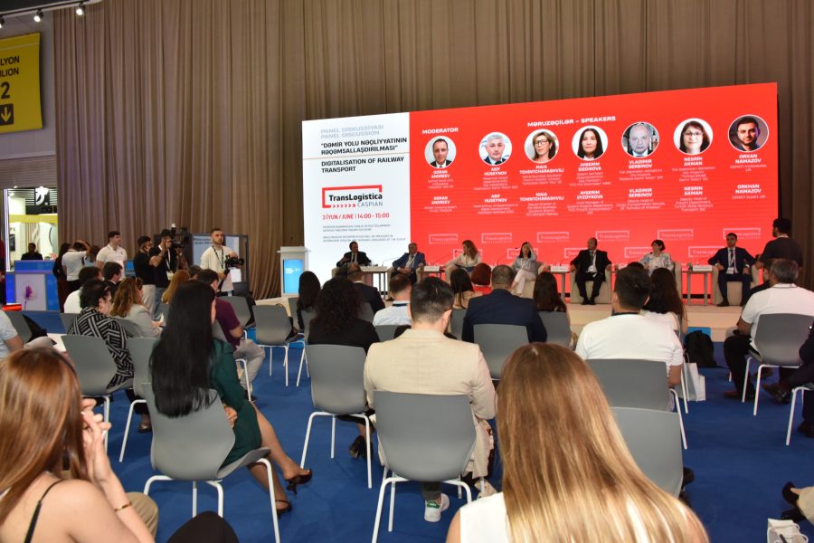 “TransLogistica Caspian” sərgisində “Dəmiryol nəqliyyatının rəqəmsallaşdırılması” mövzusunda panel keçirildi - FOTO