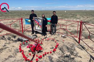 Hökumə və Aleksandrın ailəsi qəzanın baş verdiyi yerdə - FOTO
