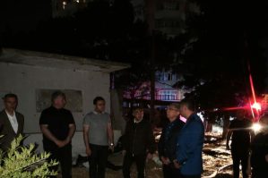 Eldar Əzizov partlayış baş verən ərazidə: ilk açıqlama – VİDEO