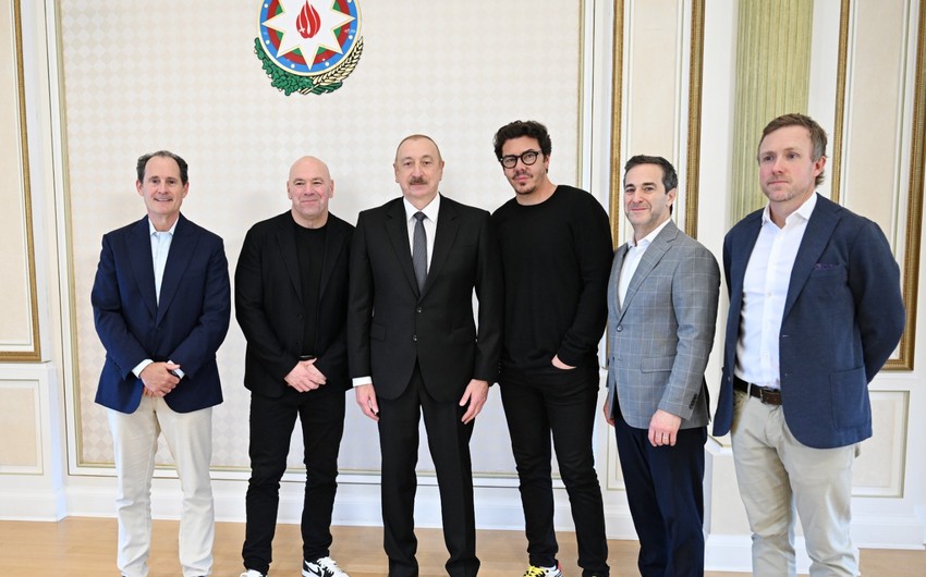 İlham Əliyev UFC-nin prezidentini qəbul etdi