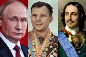 Putin, I Pyotr və Qaqarin belə "birləşdi" - FOTO