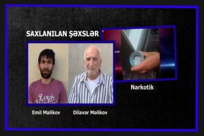 Narkotik satan ata və oğul saxlanıldı