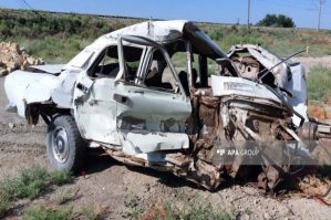 Sabirabadda ağır qəza: ölənlər var - FOTOLAR