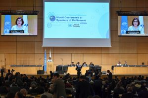 Sahibə Qafarova Cenevrədə: VI Dünya Konfransında çıxış etdi