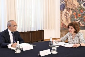 Şimali Makedoniya prezidenti Mikayıl Cabbarovu qəbul etdi