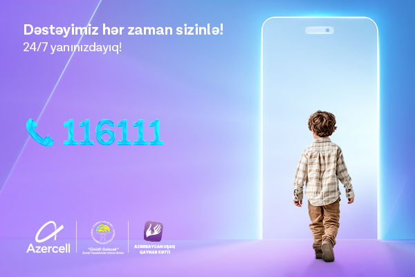 “Azərbaycan Uşaq Qaynar Xətti” 2025-ci ilin ilk yarısında 2173 müraciət qeydə alıb 1 UDX 600 x 400