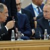 Vladimir Putin with Sergey Lavrov Ufa