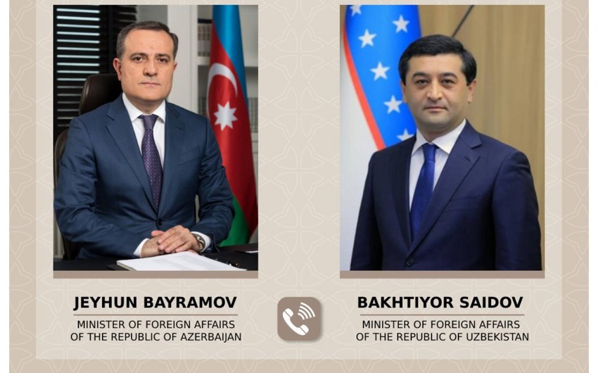 Ceyhun Bayramov özbəkistanlı həmkarı müzakirə apardı 1 ceyhun