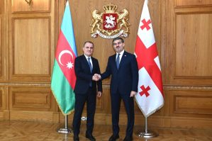 Ceyhun Bayramov Mixail Kavelaşvili ilə görüşdü - FOTO