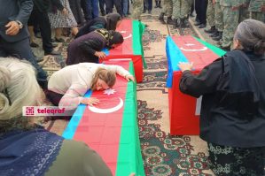 Daha üç itkin şəhidimiz dəfn edildi - FOTOLAR