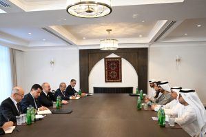 Prezident Xankəndidə BƏƏ nazirini qəbul etdi - FOTOLAR