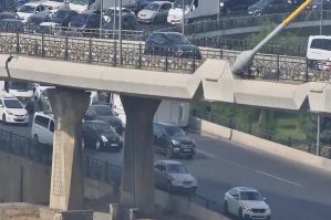 “Koroğlu” körpüsündə qəza: sıxlıq yarandı - FOTOLAR