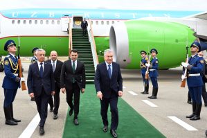 Şavkat Mirziyoyev Füzulidə - FOTO