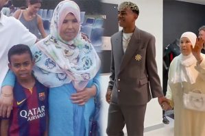 Yamal müqavilə imzalamağa nənəsi ilə gəldi - VİDEO