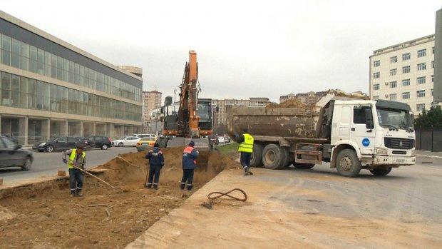Yeni təhvil verilən Böyükşor yolu niyə bağlandı? - VİDEO 1 yol temir